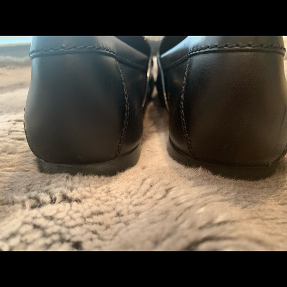 Louis Vuitton Black Leather Slip on Penny Loafers - Picture 5 of 7